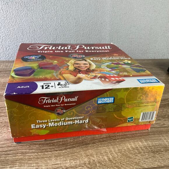 Trivial Pursuit 25th Anniversary Edition Board Game by Hasbro - Picture 7 of 9